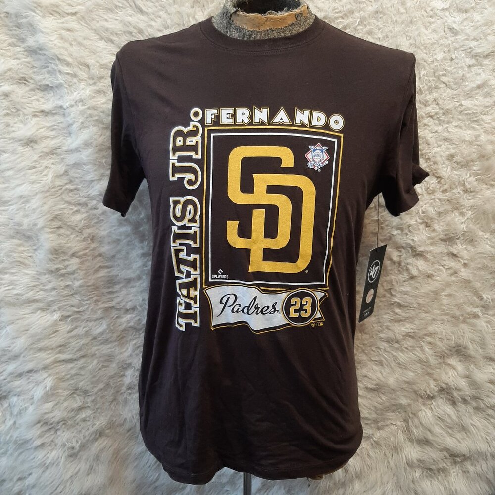'47 Fernando Tatis Jr. Brown San Diego Padres Super Rival Player T-Shirt Size: M